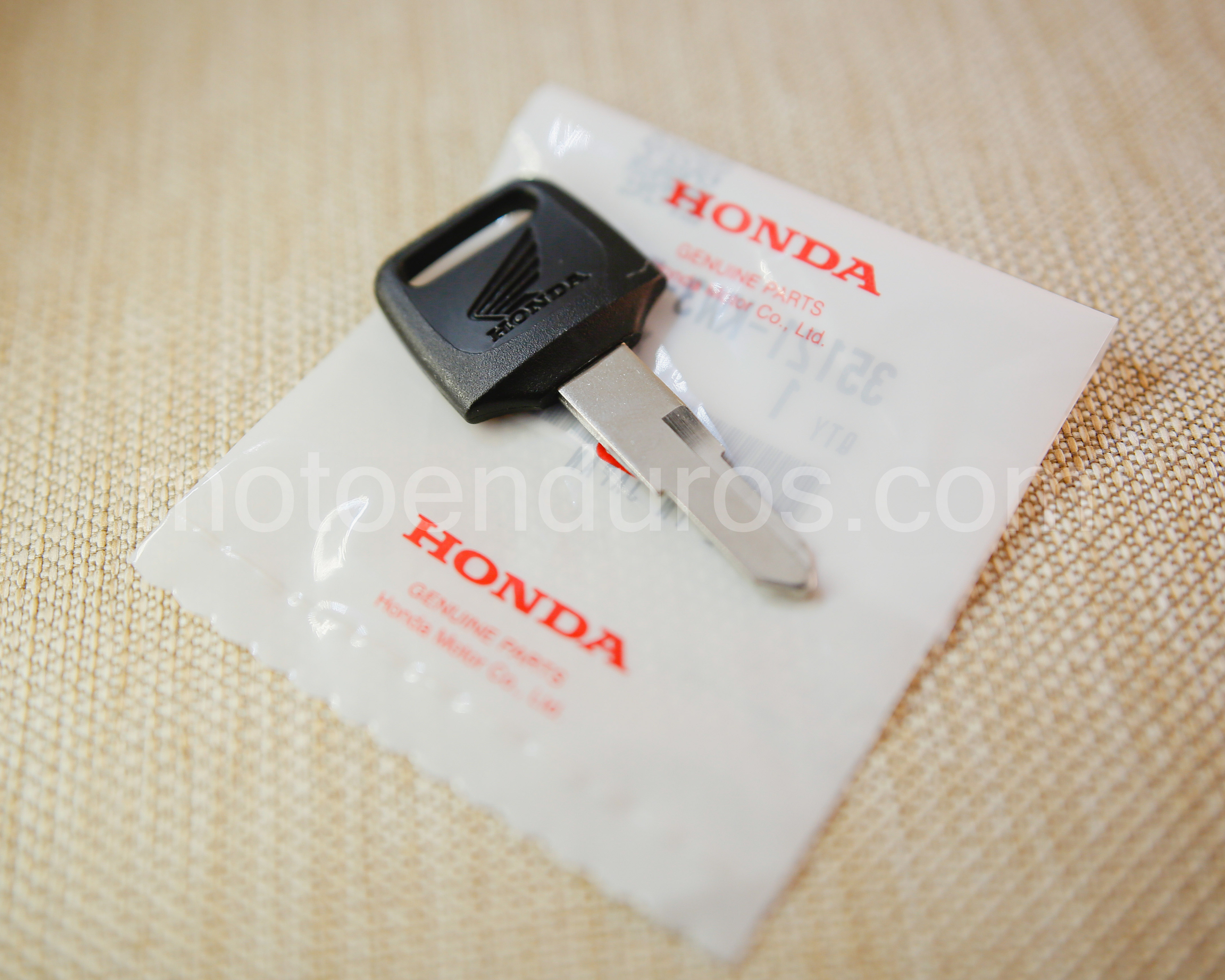 Genuine Honda (Type 1) blank ignition key blade for Honda XR650L