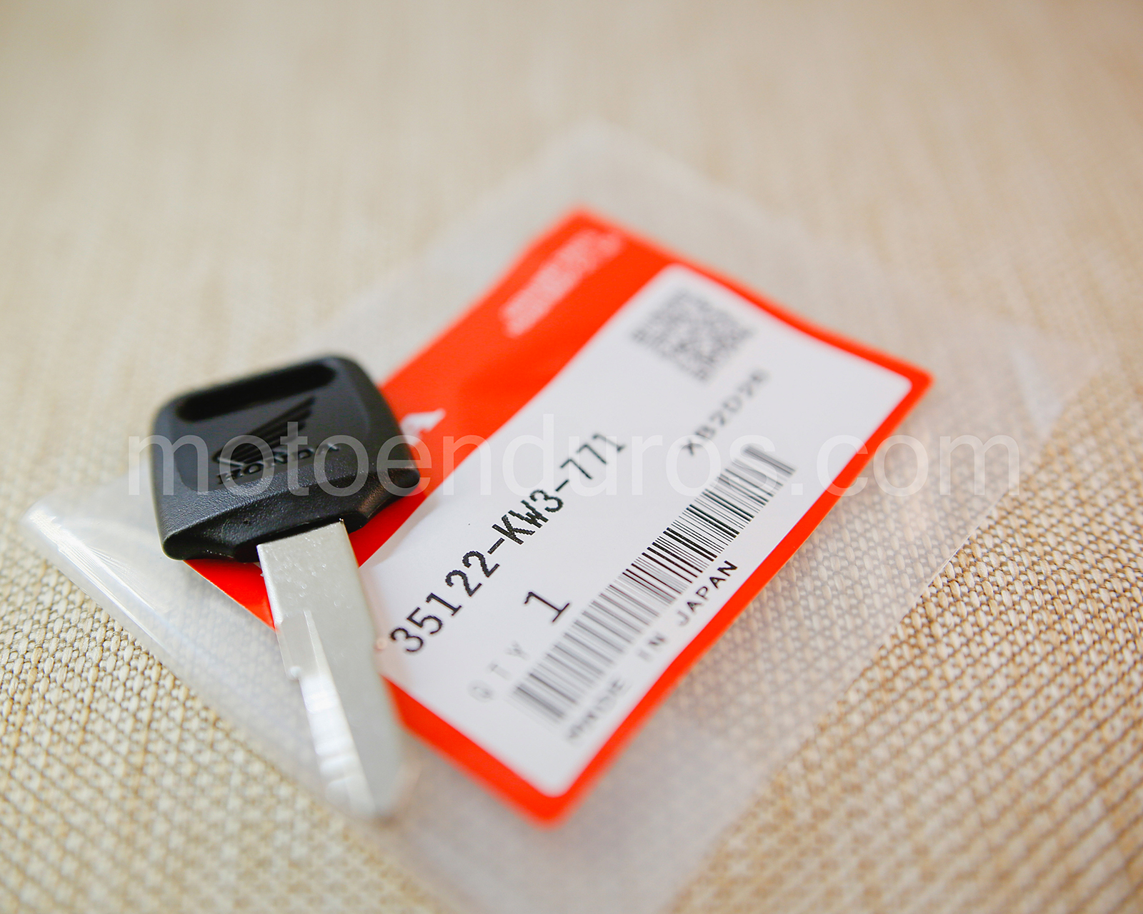Genuine Honda (Type 2) blank ignition key blade for Honda XR650L - 35122-KW3-771 - Image 3